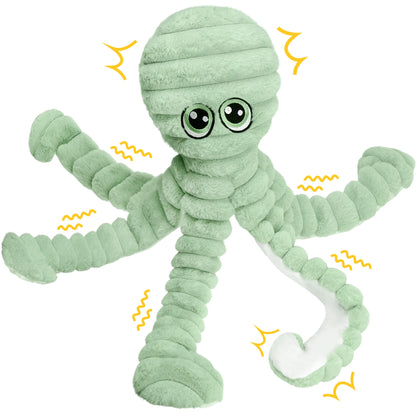 Octopus Pet Grinding Teeth Squeaky Plush Toy,