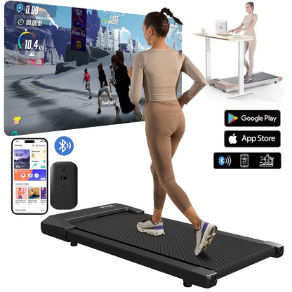 300lbs Treadmill  2in1 Walking Running Fitness Exercise Machine