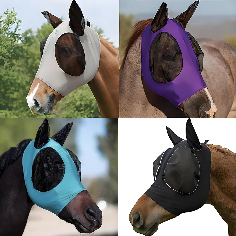 Anti Fly Stretchy Knitted Mesh Mask