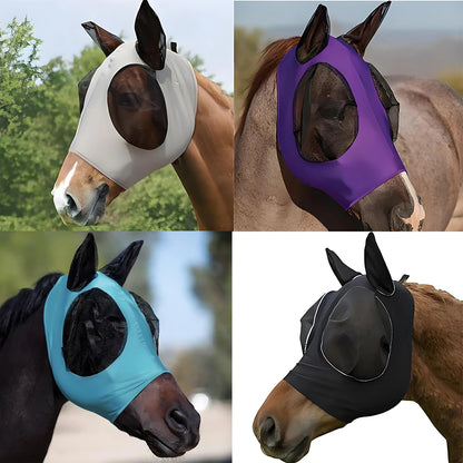 Anti Fly Stretchy Knitted Mesh Mask