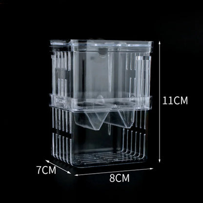 Fish Breeding Isolation Box Double Guppies Hatching Incubator