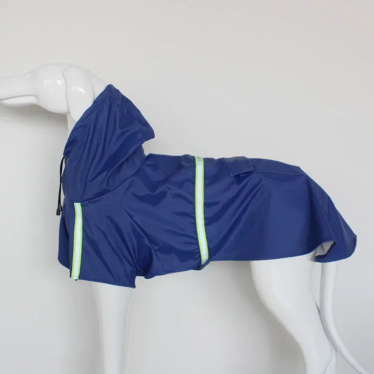 Large Dog Raincoat Corgi Cloak Style Puppy Waterproof Dog Clothes Reflective