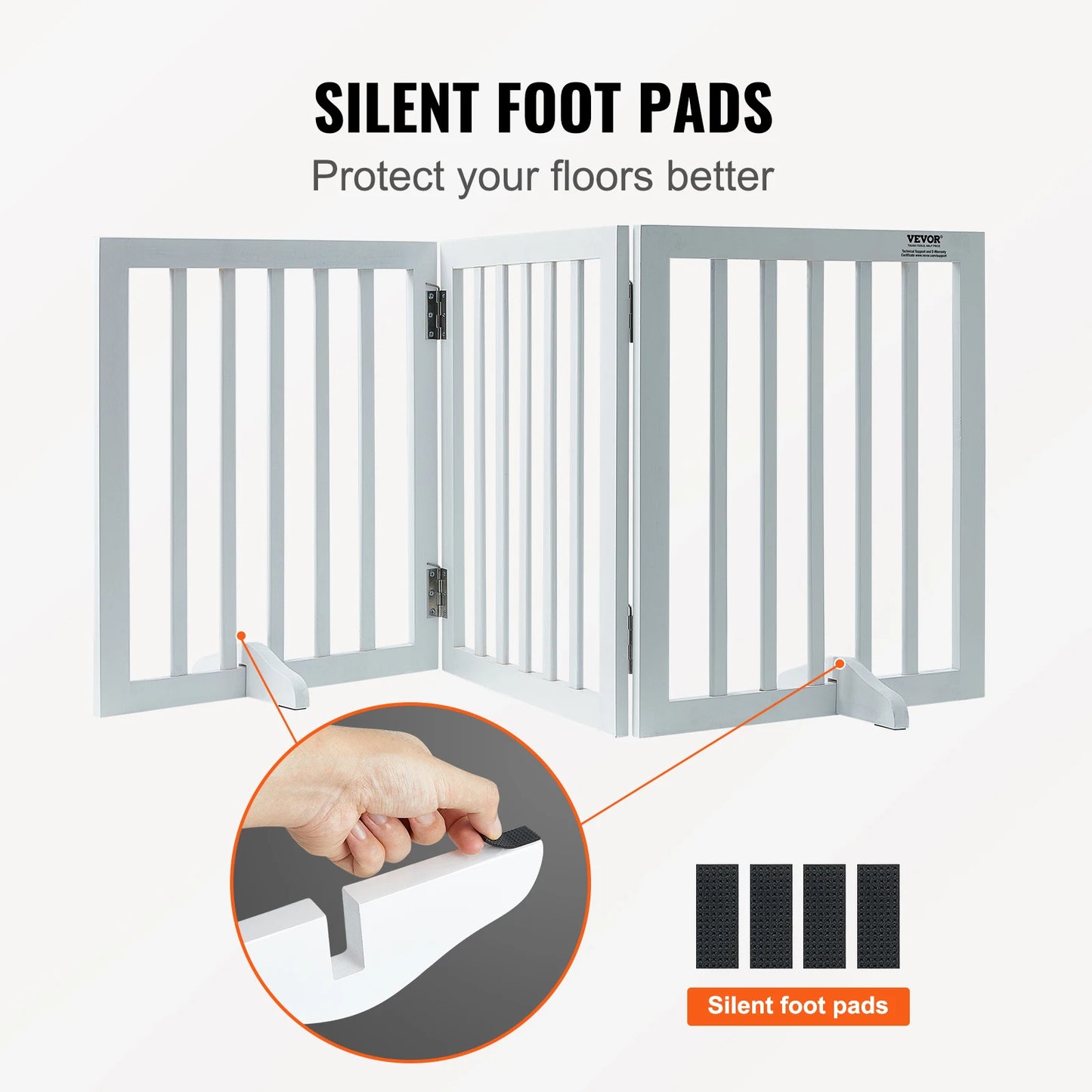 Freestanding Pet Gate Expandable Dog Barrier
