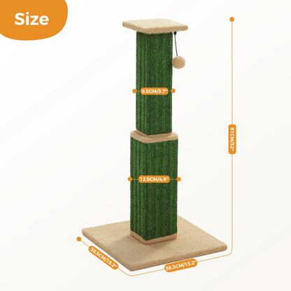 Ultimate Scratch Post with Woven Sisal Dangling Ball Tall Cat Scratcher