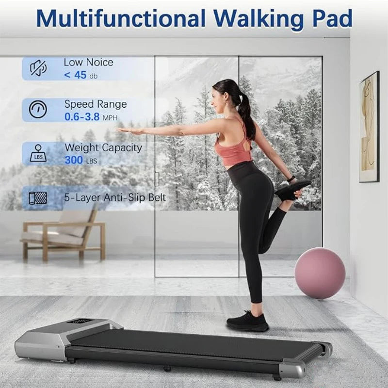 300lbs Treadmill  2in1 Walking Running Fitness Exercise Machine