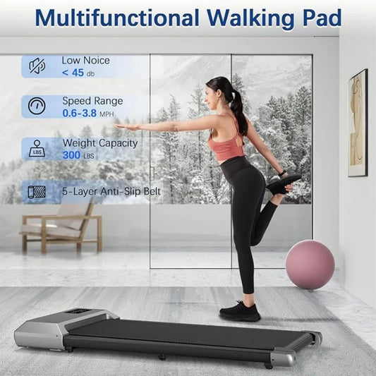 300lbs Treadmill  2in1 Walking Running Fitness Exercise Machine