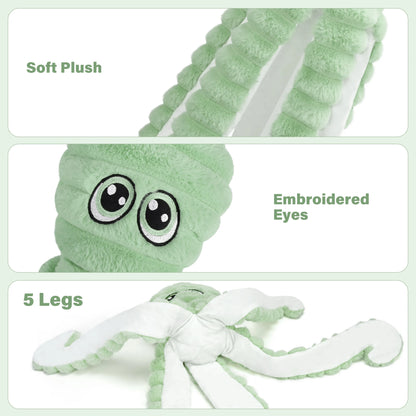 Octopus Pet Grinding Teeth Squeaky Plush Toy,
