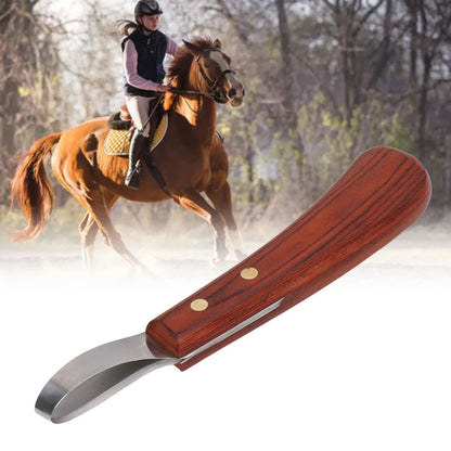 Stainless Steel Blade Wood Handle Multipurpose Cattle Horse Hoof Cutter