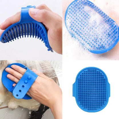 10PCS Pet Grooming Kit: Self-Cleaning Brush, Massage Glove, Nail Clipper & Flea Comb for Cats & Dogs
