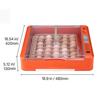 SucceBuy Egg Incubator with LED Candler Temperature Display, Auto Humidity Control