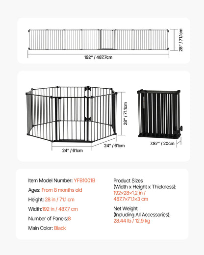 Baby Gate 28/30/36 Inches
