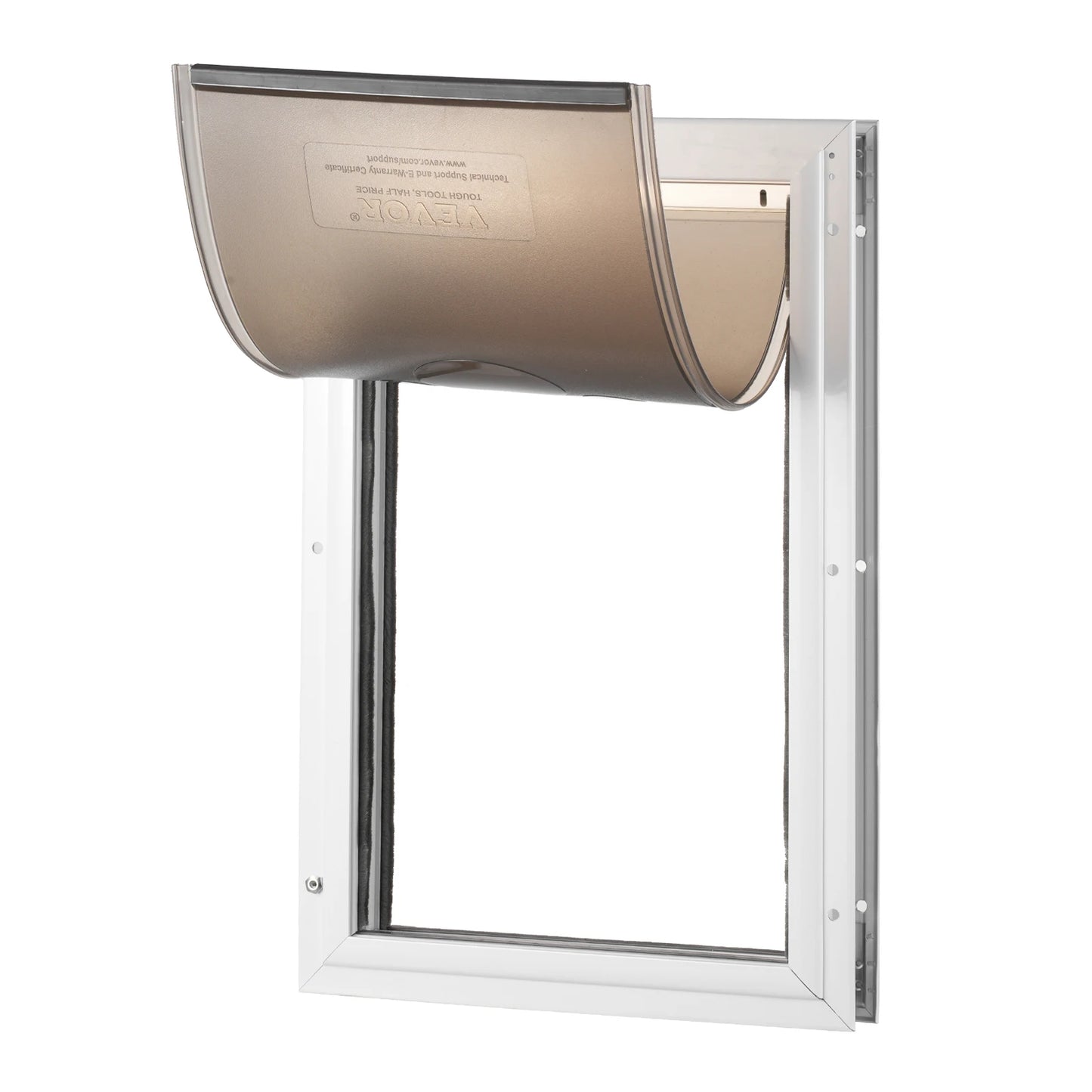 Pet Door Aluminum Frame with Lock and Flap System Weatherproof