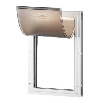 Pet Door Aluminum Frame with Lock and Flap System Weatherproof