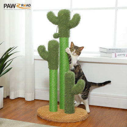 Cactus Cat Tree with Lagre Condo, Hammock, Dangling Ball