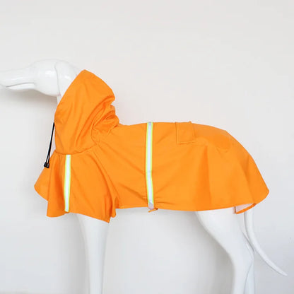 Large Dog Raincoat Corgi Cloak Style Puppy Waterproof Dog Clothes Reflective
