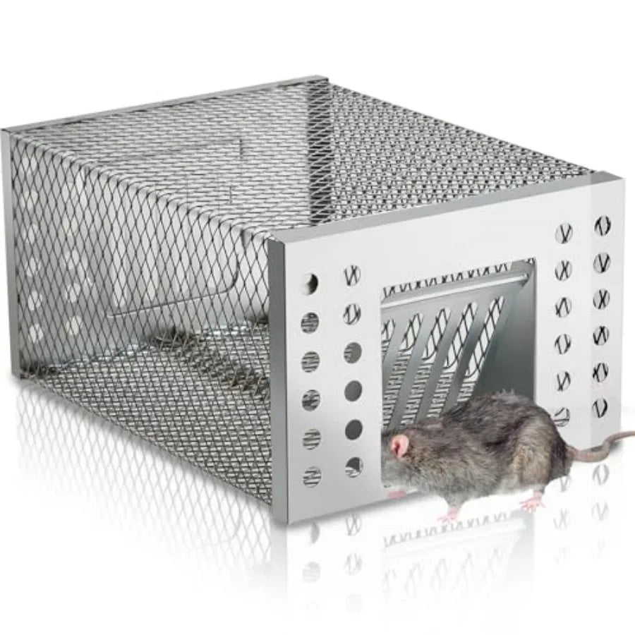 1 Pcs Humane Rat Trap Live Chipmunk Cage Trap for Indoor and Outdoor