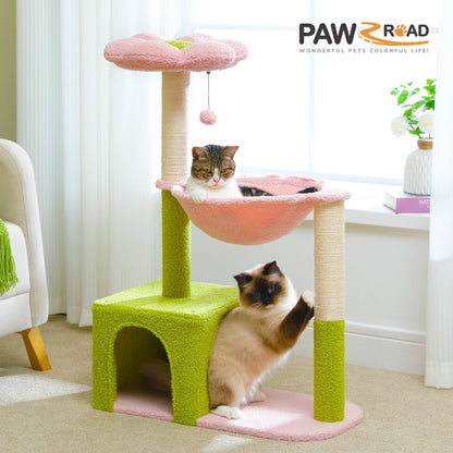 Flower Cat Tree with Sisal Scratching Posts