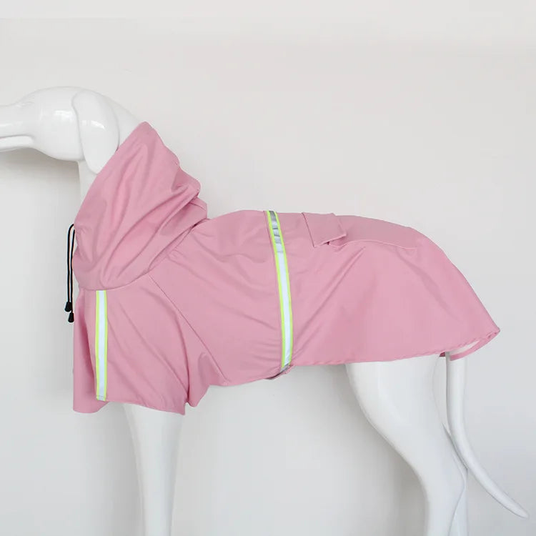 Large Dog Raincoat Corgi Cloak Style Puppy Waterproof Dog Clothes Reflective