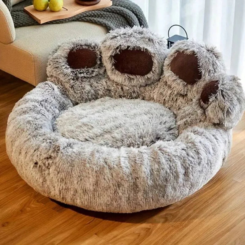 Winter Hot Cute Bear Paw Shaped Pet bed,