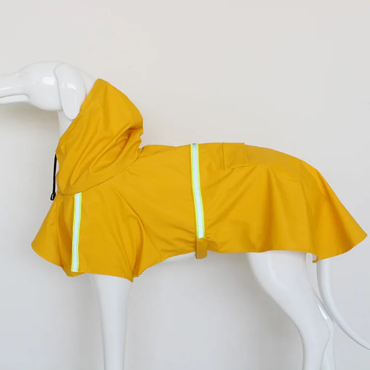 Large Dog Raincoat Corgi Cloak Style Puppy Waterproof Dog Clothes Reflective